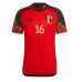 Cheap Belgium Thorgan Hazard #16 Home Football Shirt World Cup 2022 Short Sleeve